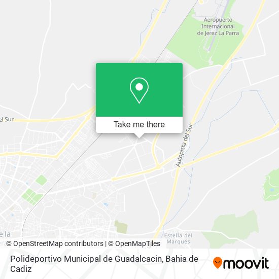 mapa Polideportivo Municipal de Guadalcacin