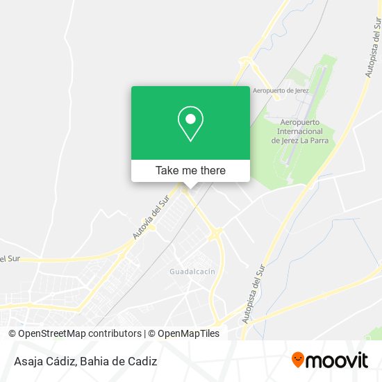 Asaja Cádiz map