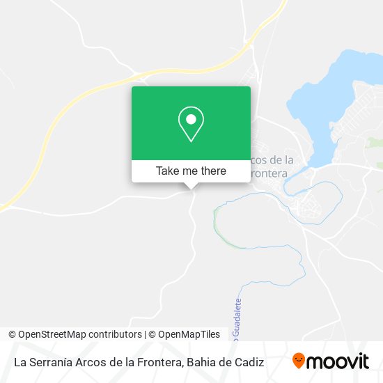 La Serranía Arcos de la Frontera map