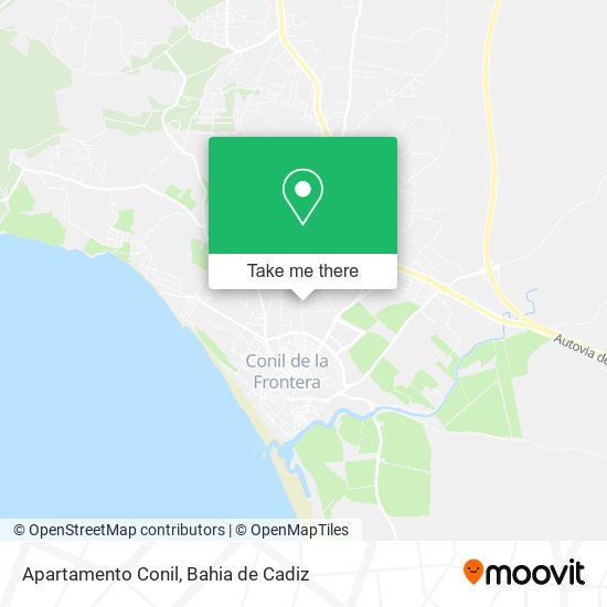 Apartamento Conil map