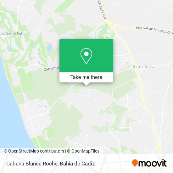 Cabaña Blanca Roche map