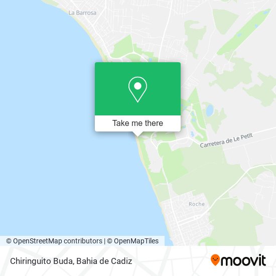 Chiringuito Buda map