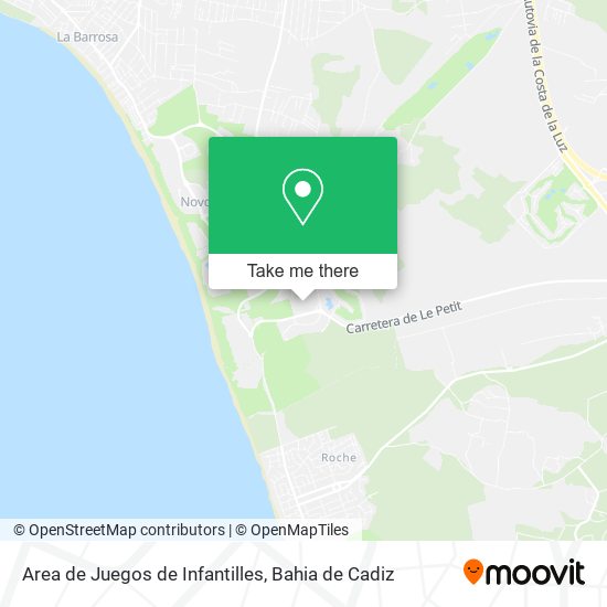 Area de Juegos de Infantilles map