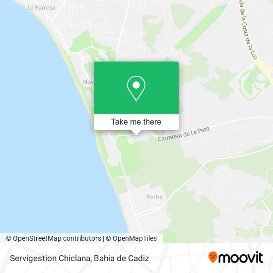 Servigestion Chiclana map
