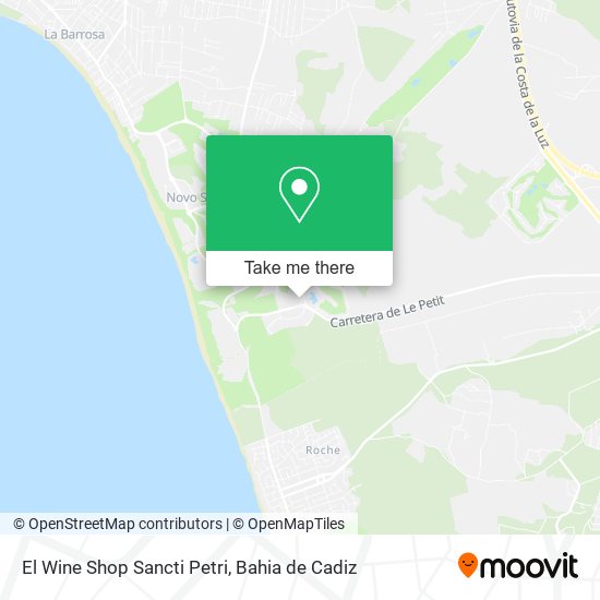 El Wine Shop Sancti Petri map