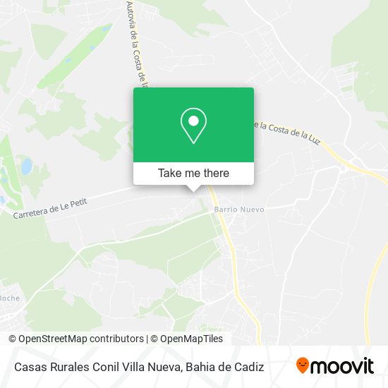 Casas Rurales Conil Villa Nueva map