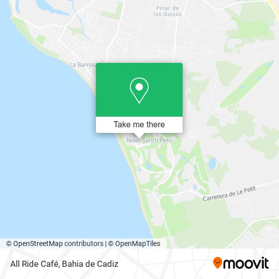 All Ride Café map