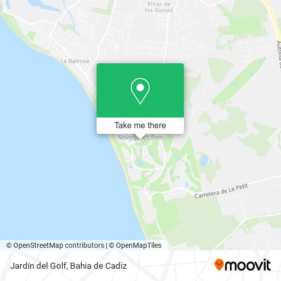 Jardín del Golf map