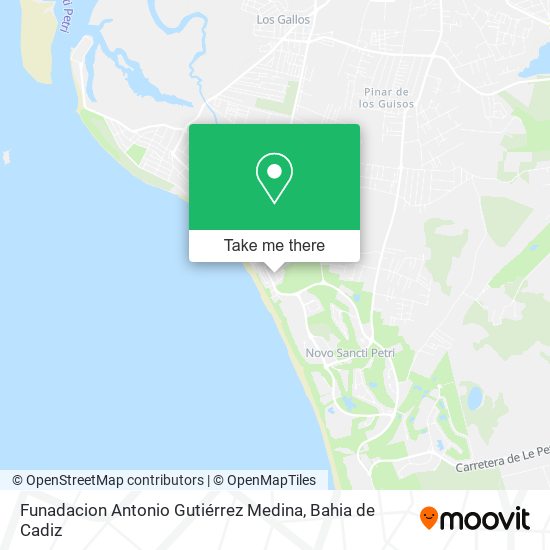 Funadacion Antonio Gutiérrez Medina map