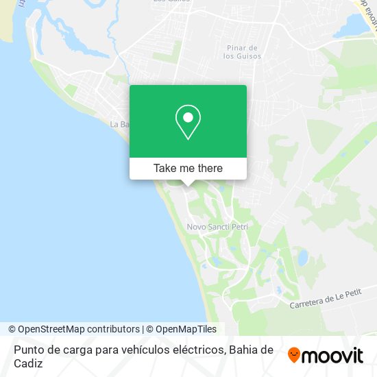 mapa Punto de carga para vehículos eléctricos