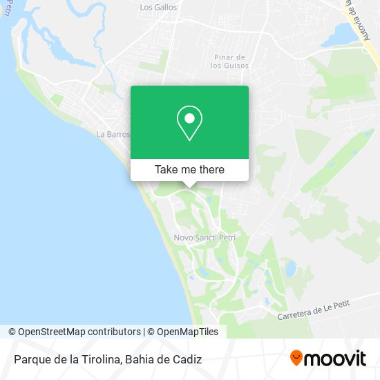 Parque de la Tirolina map