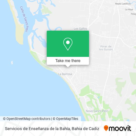 Servicios de Enseñanza de la Bahía map