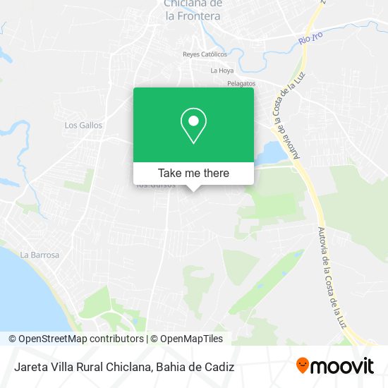 Jareta Villa Rural Chiclana map