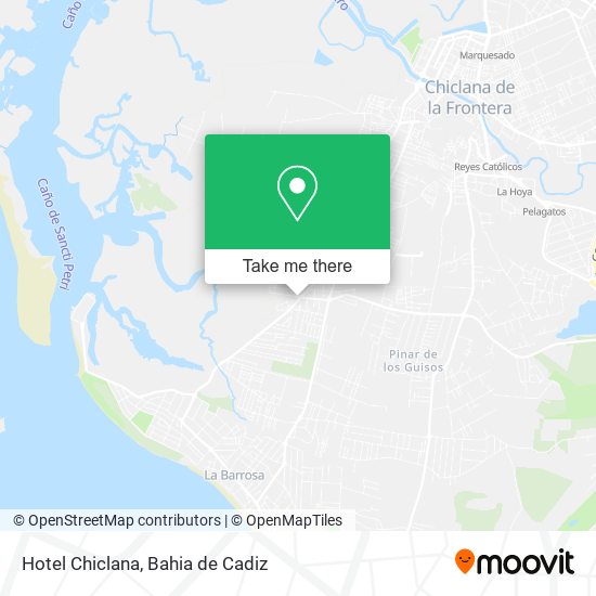 Hotel Chiclana map
