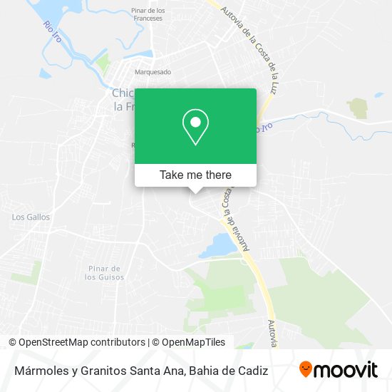 Mármoles y Granitos Santa Ana map