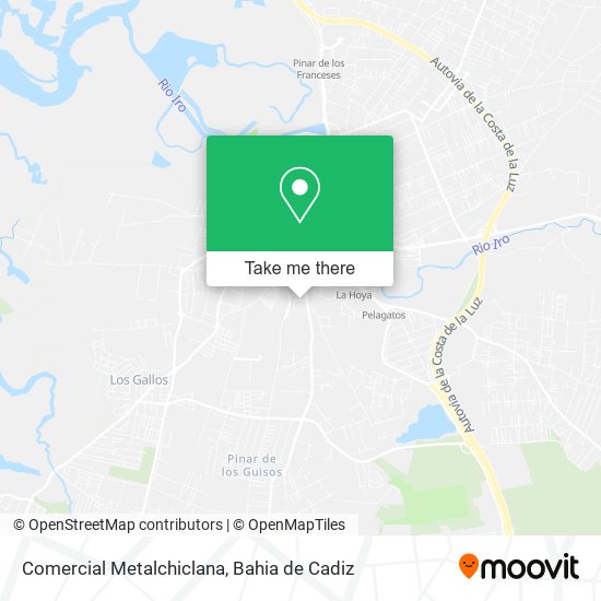 Comercial Metalchiclana map