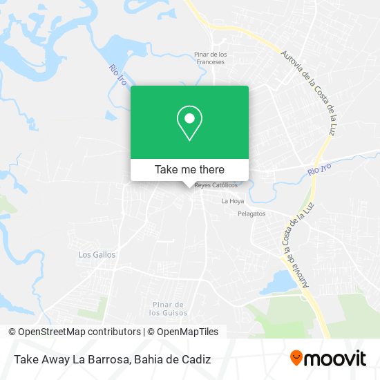 Take Away La Barrosa map