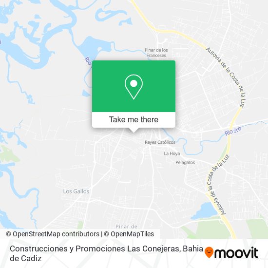 Construcciones y Promociones Las Conejeras map