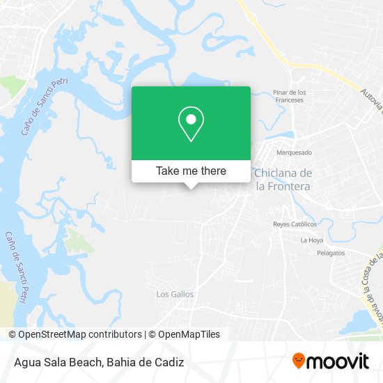 Agua Sala Beach map