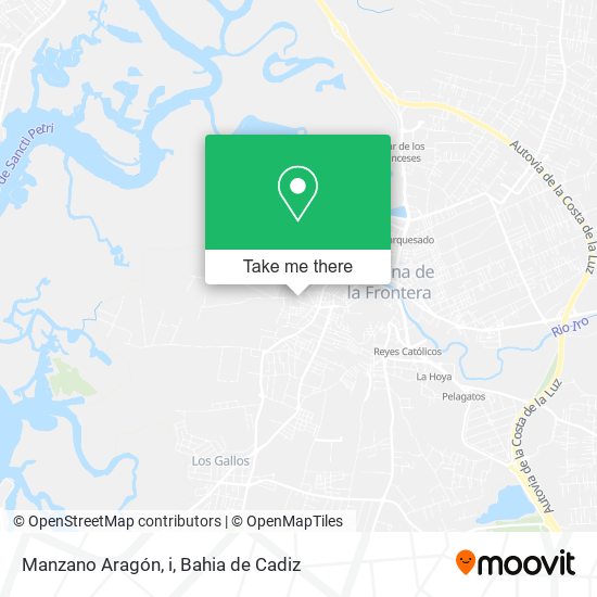 Manzano Aragón, i map