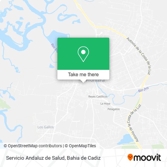 Servicio Andaluz de Salud map