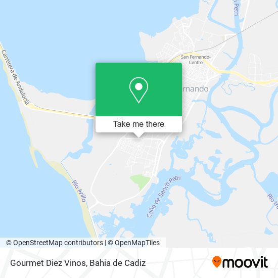 Gourmet Diez Vinos map
