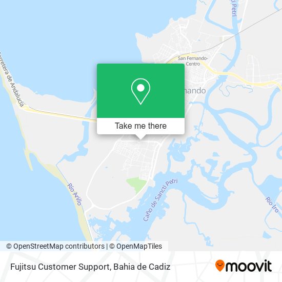 Fujitsu Customer Support map