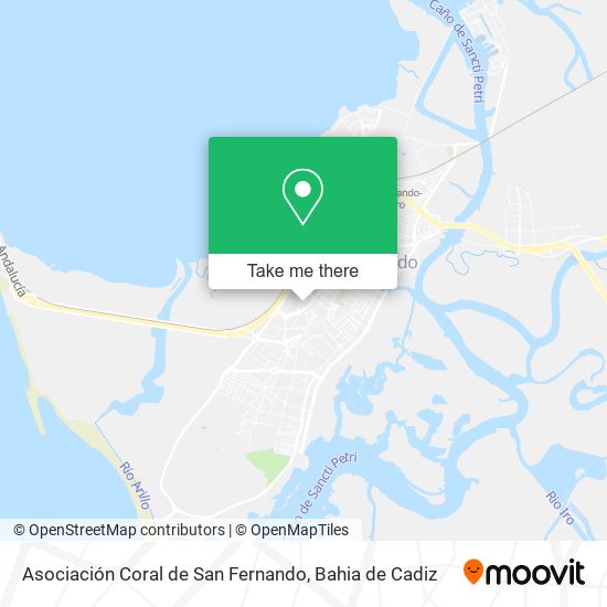 Asociación Coral de San Fernando map