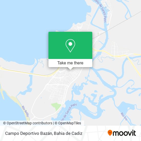Campo Deportivo Bazán map