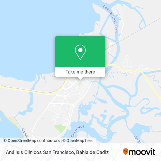 Análisis Clinicos San Francisco map