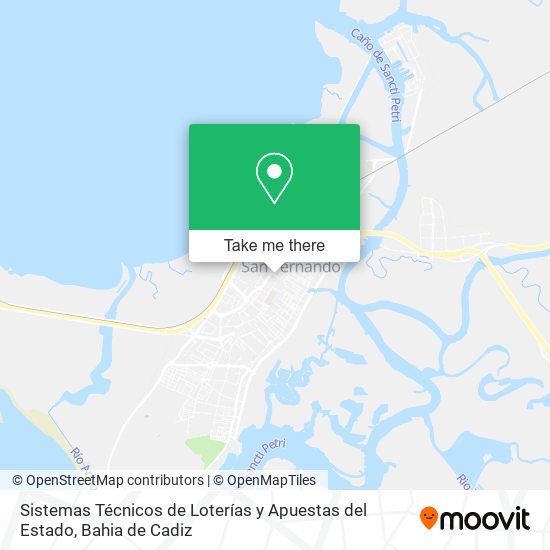 Sistemas Técnicos de Loterías y Apuestas del Estado map
