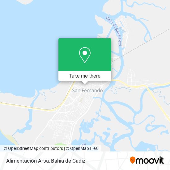Alimentación Arsa map