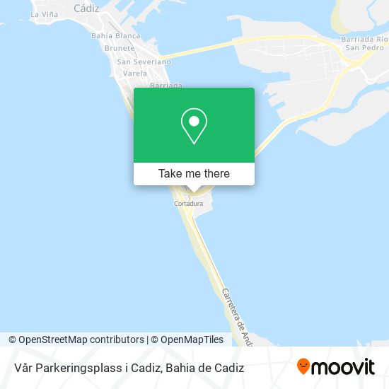 Vår Parkeringsplass i Cadiz map