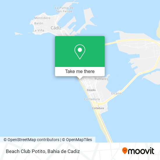 Beach Club Potito map