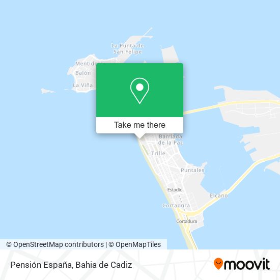 Pensión España map