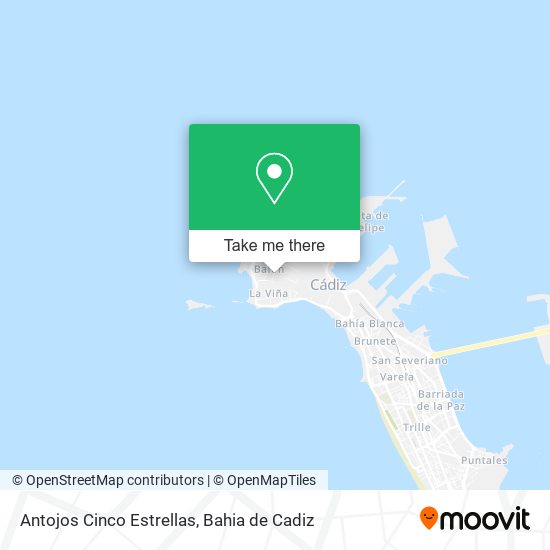 Antojos Cinco Estrellas map