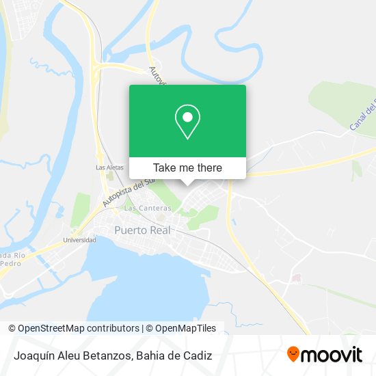 Joaquín Aleu Betanzos map