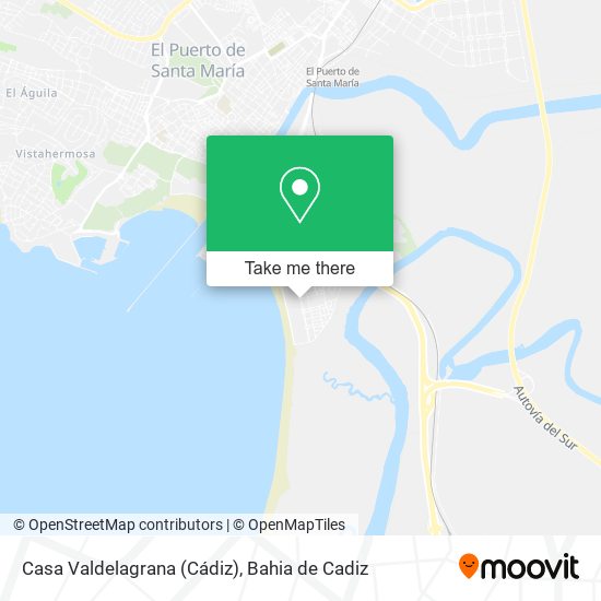 mapa Casa Valdelagrana (Cádiz)