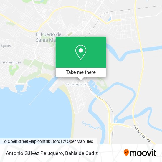 Antonio Gálvez Peluquero map