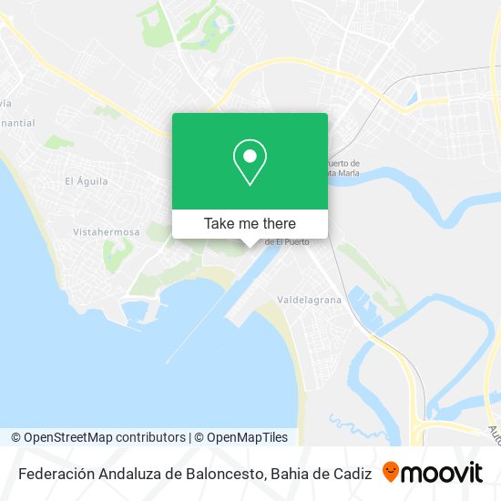 Federación Andaluza de Baloncesto map
