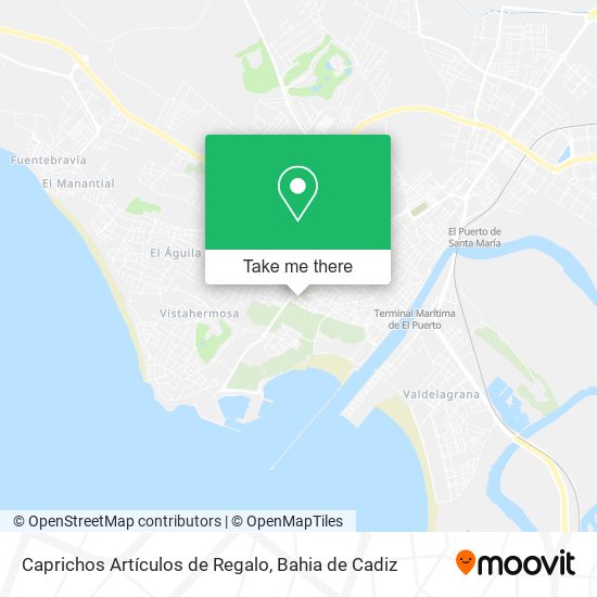 Caprichos Artículos de Regalo map