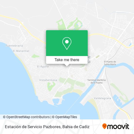 Estación de Servicio Pazbores map