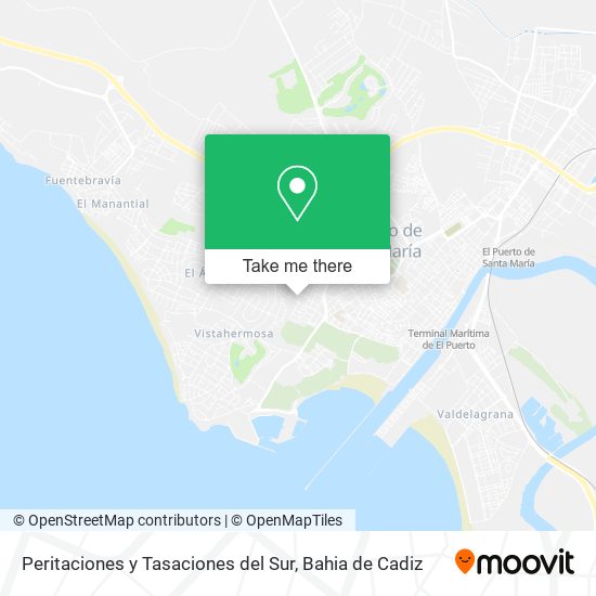 Peritaciones y Tasaciones del Sur map