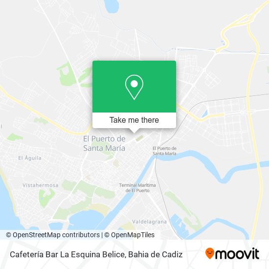 Cafetería Bar La Esquina Belice map