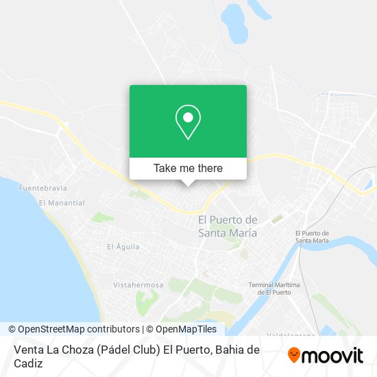 Venta La Choza (Pádel Club) El Puerto map