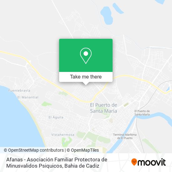 Afanas - Asociación Familiar Protectora de Minusvalidos Psiquicos map