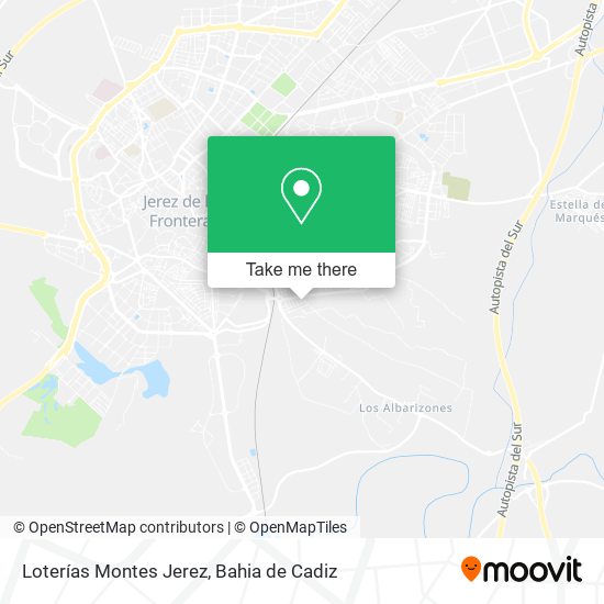 Loterías Montes Jerez map
