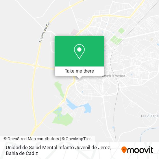 Unidad de Salud Mental Infanto Juvenil de Jerez map