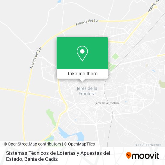 Sistemas Técnicos de Loterías y Apuestas del Estado map