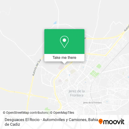Desguaces El Rocio - Automóviles y Camiones map